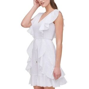 NEW | Tommy Hilfiger | White Dot Fit and Flare Dress - Size 6